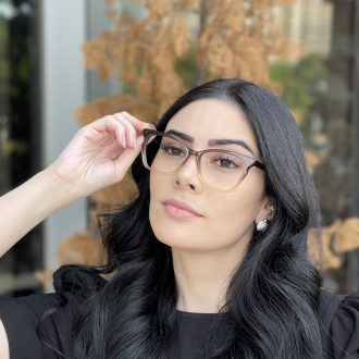 safine com br oculos de grau gatinho em acetato marrom transparente poliana 2