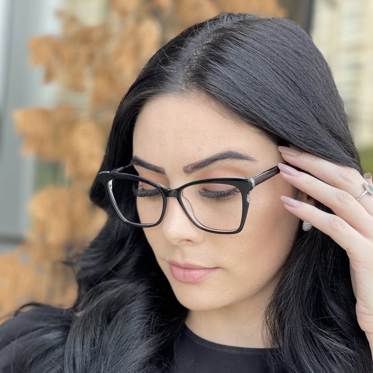 safine com br oculos de grau gatinho em acetato preto poliana