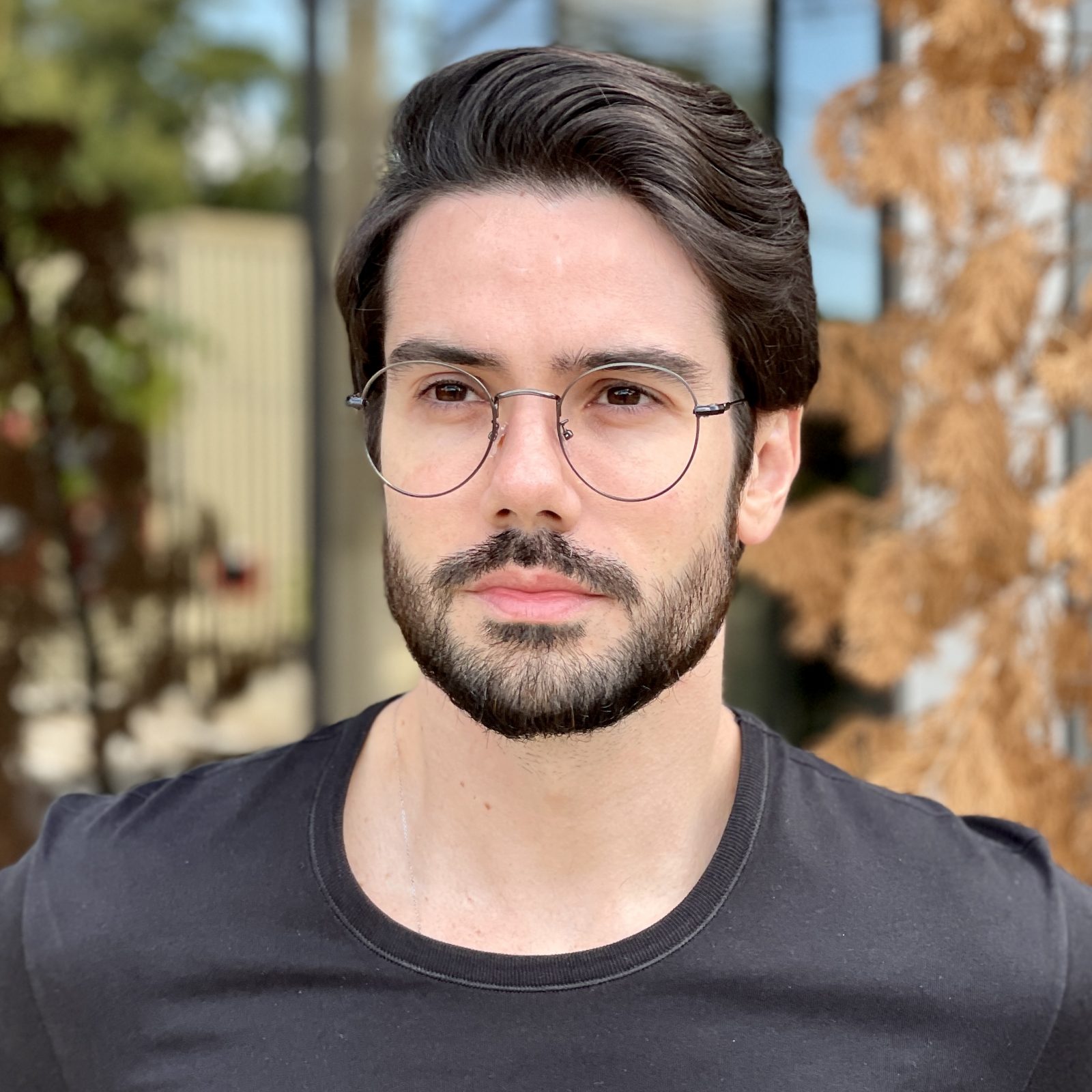 safine com br oculos de grau masculino redondo grafite tom 2