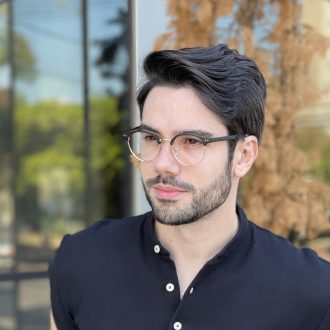 safine com br oculos de grau masculino redondo preto com dourado paulo 1