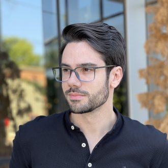 safine com br oculos de grau masculino retangular azul henrique 2
