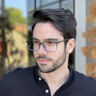 safine com br oculos de grau masculino retangular azul henrique 4