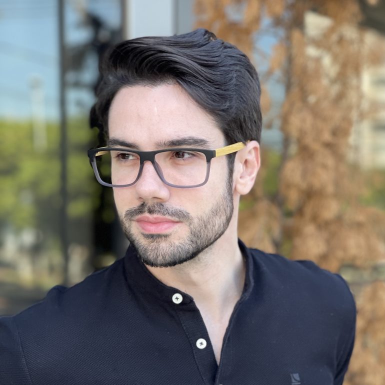 safine com br oculos de grau masculino retangular cinza vini 2