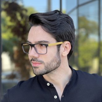 safine com br oculos de grau masculino retangular cinza vini 3