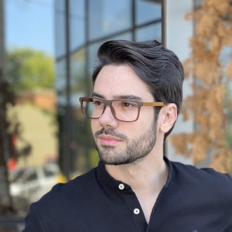 safine com br oculos de grau masculino retangular marrom vini