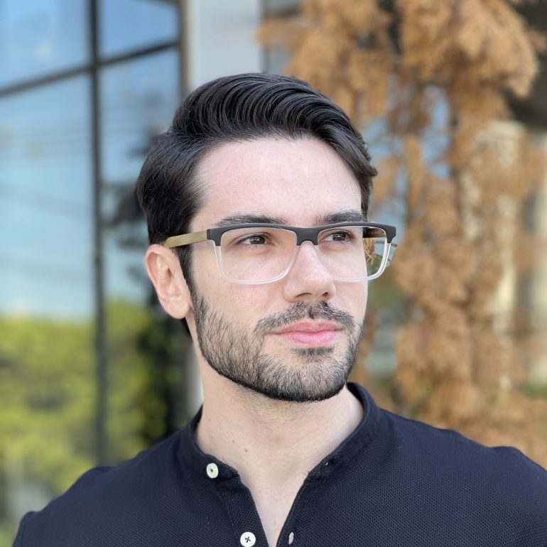 safine com br oculos de grau masculino retangular preto com transparente vini 1