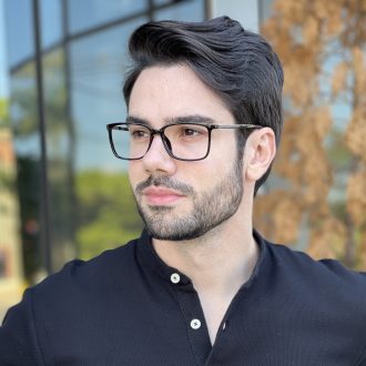 safine com br oculos de grau masculino retangular preto henrique 1