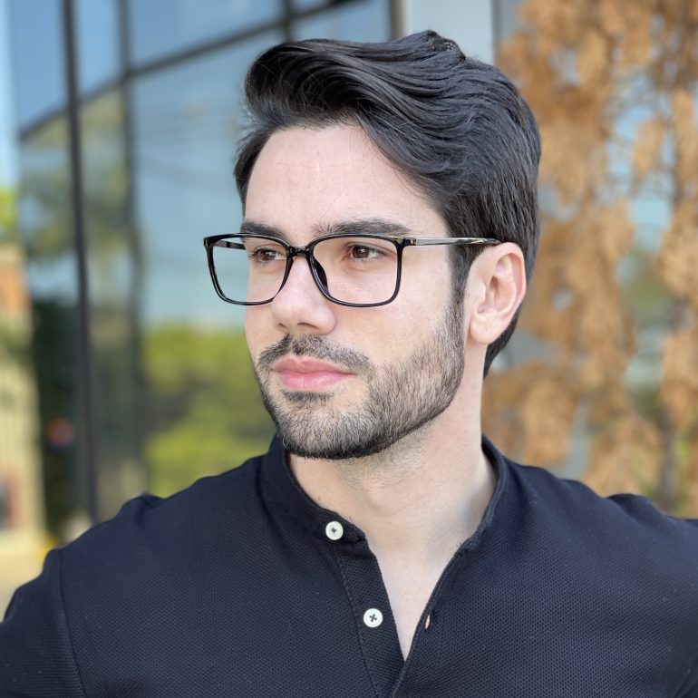 safine com br oculos de grau masculino retangular preto henrique 1