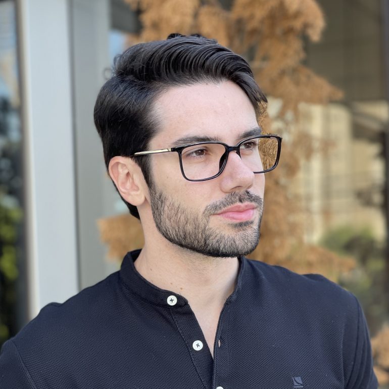 safine com br oculos de grau masculino retangular preto henrique