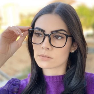 safine com br oculos de grau quadrado preto sara 3