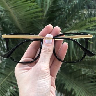 safine com br oculos de grau quadrado preto sara