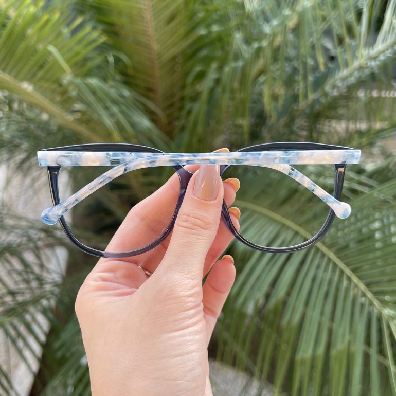 safine com br oculos de grau redondo azul carol
