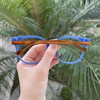 safine com br oculos de grau redondo azul nicole