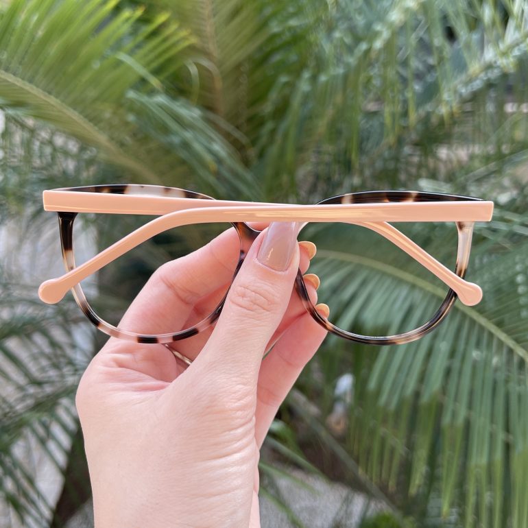 safine com br oculos de grau redondo tartaruga com rosa carol