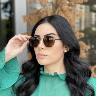 safine com br oculos de sol hexagonal marrom amanda 4
