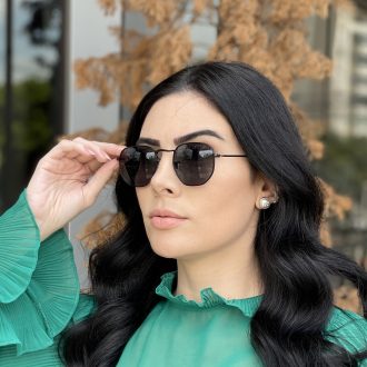 safine com br oculos de sol hexagonal preto amanda 3