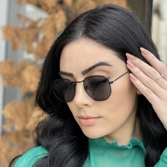 safine com br oculos de sol hexagonal preto amanda 4