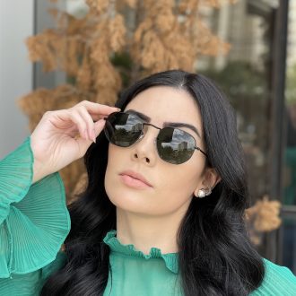safine com br oculos de sol hexagonal preto com verde amanda 3