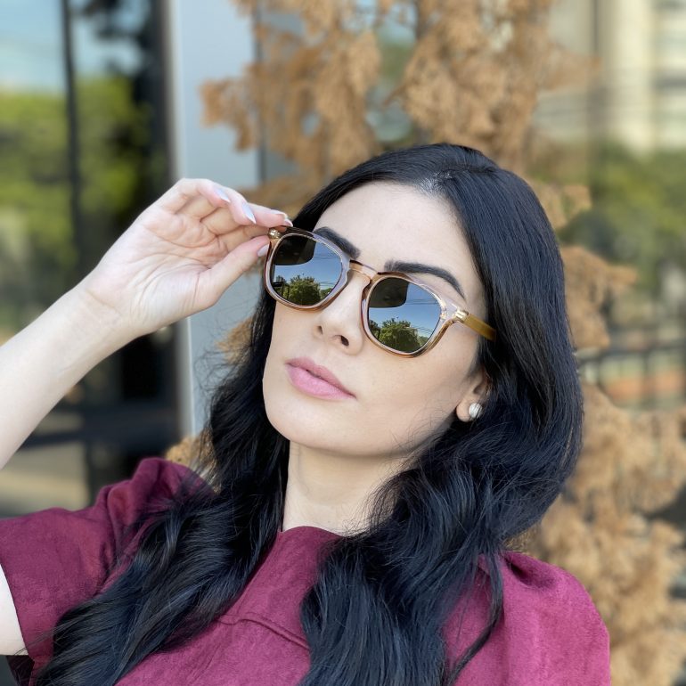 safine com br oculos de sol quadrado marrom transparente gabi 4