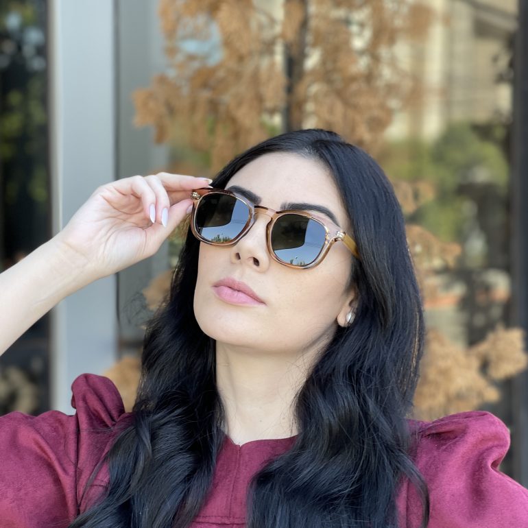 safine com br oculos de sol quadrado marrom transparente gabi 5