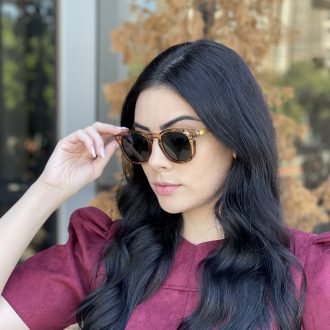 safine com br oculos de sol quadrado marrom transparente gabi 6
