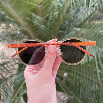 safine com br oculos de sol redondo champanhe lolo