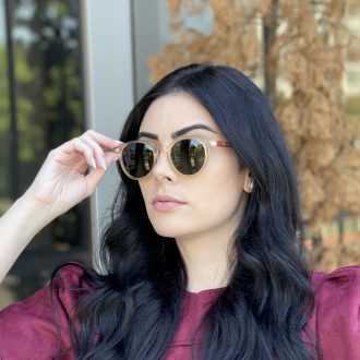 safine com br oculos de sol redondo champanhe lolo 4