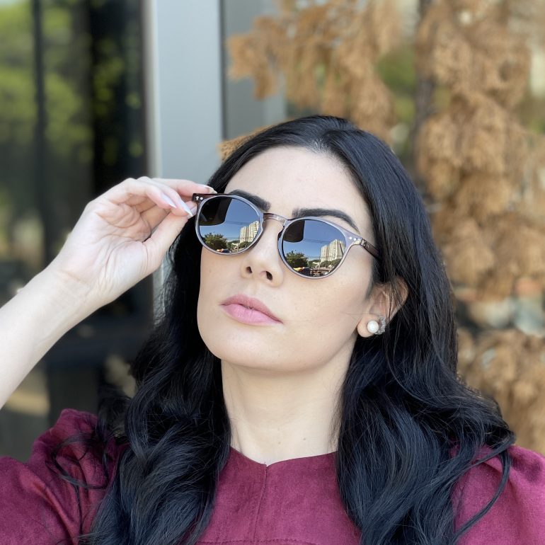 safine com br oculos de sol redondo cinza eva 6