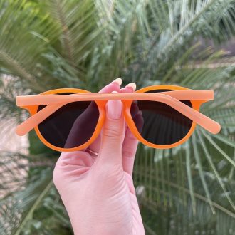 safine com br oculos de sol redondo laranja raissa