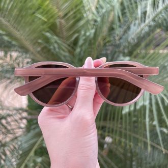 safine com br oculos de sol redondo marrom claro manu