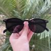 safine com br oculos de sol redondo preto eva