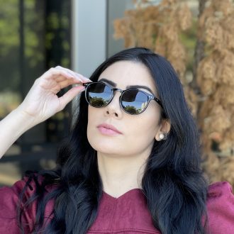safine com br oculos de sol redondo preto eva 5