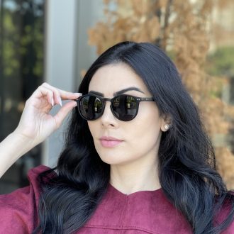 safine com br oculos de sol redondo preto fosco eva 4
