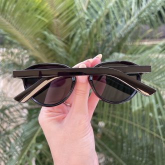 safine com br oculos de sol redondo preto manu