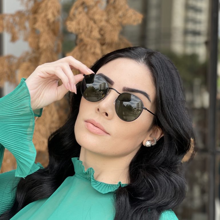 safine com br oculos de sol redondo verde ana livia 2