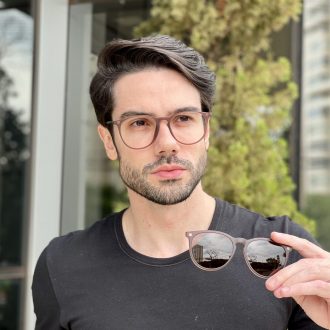 safine com br oculos 3 em 1 clip on masculino redondo marrom fabio 1