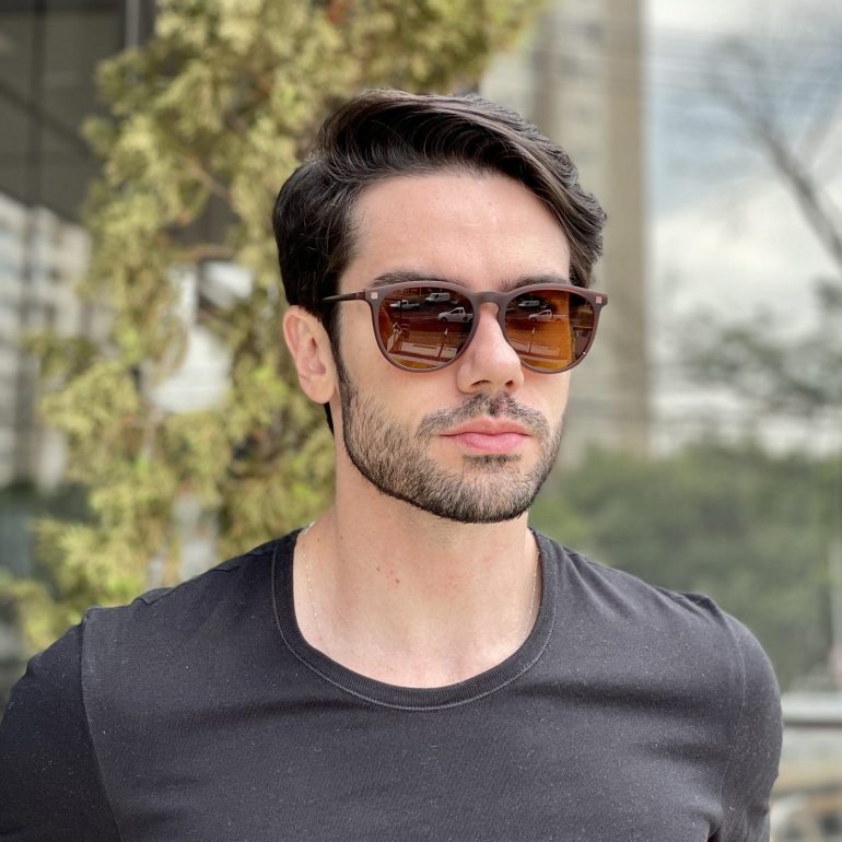 safine com br oculos 3 em 1 clip on masculino redondo marrom fabio 4