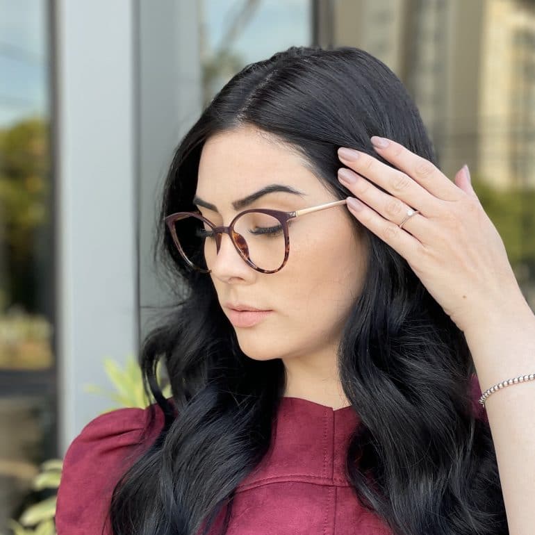 safine com br oculos de grau gatinho marsala com tartaruga tais 3