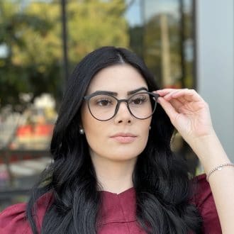 safine com br oculos de grau gatinho preto fosco tais 4