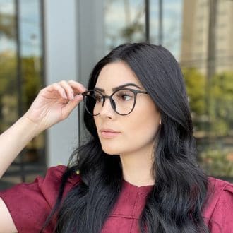 safine com br oculos de grau gatinho preto fosco tais 5