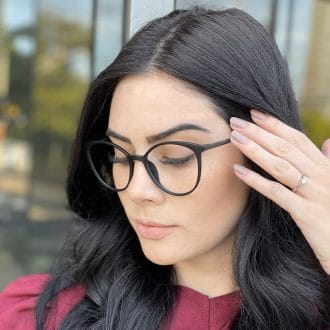 safine com br oculos de grau gatinho preto fosco tais 6