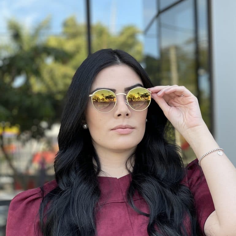safine com br oculos de sol redondo dourado camila 1