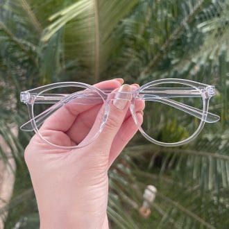 safine com br oculos 2 em 1 clip on redondo azul alice