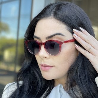 safine com br oculos 2 em 1 clip on redondo vermelho alice 1