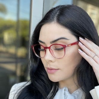 safine com br oculos 2 em 1 clip on redondo vermelho alice 3