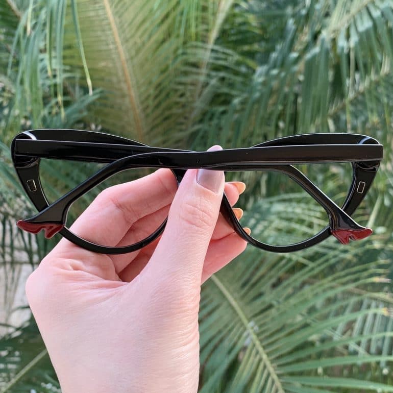 safine com br oculos de grau gatinho preto lara