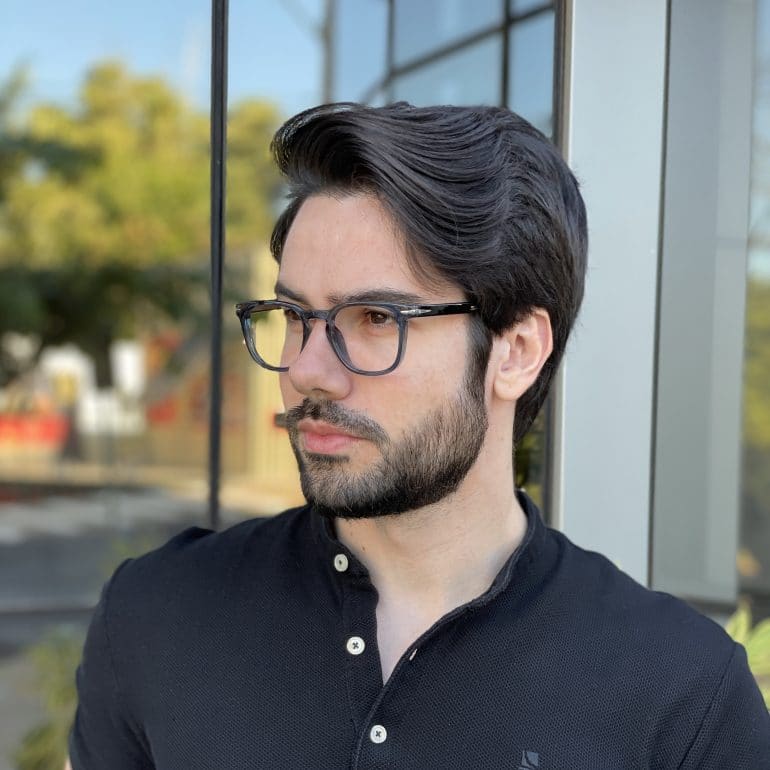 safine com br oculos de grau masculino quadrado preto com tartaruga caua 1