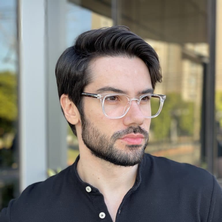 safine com br oculos de grau masculino quadrado preto com tartaruga caua 6