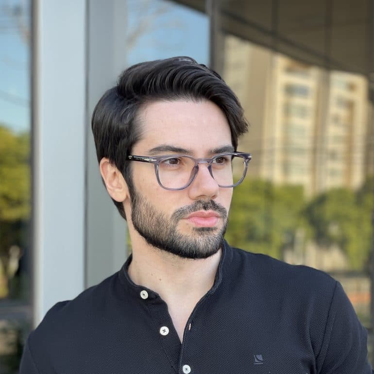 safine com br oculos de grau masculino quadrado preto com tartaruga caua 7