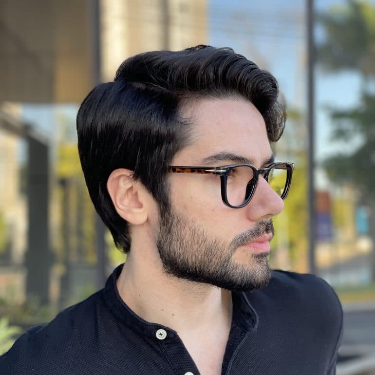safine com br oculos de grau masculino quadrado preto gustavo 3